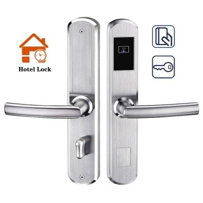 China Office Hotel Apartment Hotel Home 304 Stainless Steel Security RFID Hotel Apartment Door Lock System Key Card Electronic Keyless Smart Locks for Star Hotels for sale