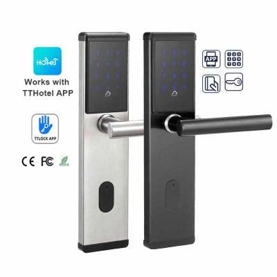 China Office Hotel Apartment 304 Stainless Steel Digital Door Lock Service Digital Rfid Reader Hotel Gate Ttlock Mobile Phone Smart Door Lock for sale