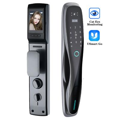 China EYS Full Automatic Electronic Monitoring Cat Security Alarm Doorbell Smart Video Door Lock with VV-3D Camera Outdoor for sale