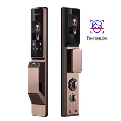 China Touch Screen Electronic Keyless Face Security Digital Lock Face Recognition Smart Door Lock VV06 for sale