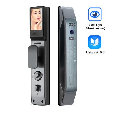 China Full Automatic Security Alarm Doorbell Electronic Smart Lock With Camera And Audio MY007 for sale