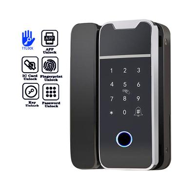 China TTLOCK WiFi BLE TTLock APP Fingerprint Sliding Glass Door Lock for Office and Home for sale