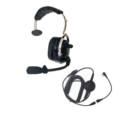 China Durable Single Side Earmuff Headset For Two Way Radio Earpiece For Motorola CLP446 CLP108 for sale