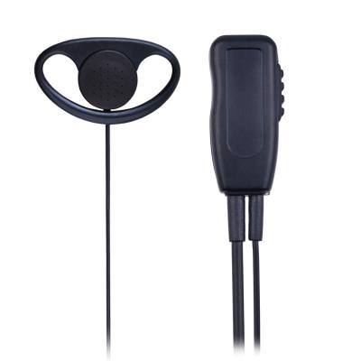 China Durable D shape earhook security guard earpiece for Motorola 2 pin radio for sale