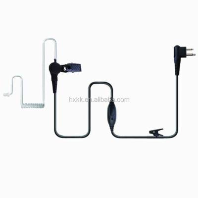 China In-Ear Acoustic Walkie Talkie Earphone 2 Pin K Plug PTTs Air Tube Earpiece For Kenwood Portable Radio Headset for sale