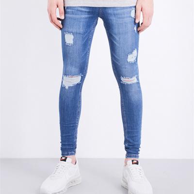 China Wholesale Men's Jeans Mens Breathable Custom Skinny Distressed Ripped Jeans for sale