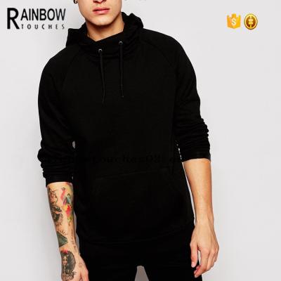 China 2018 High Quality Black Oval Hoody Men Custom Anti-pilling for sale