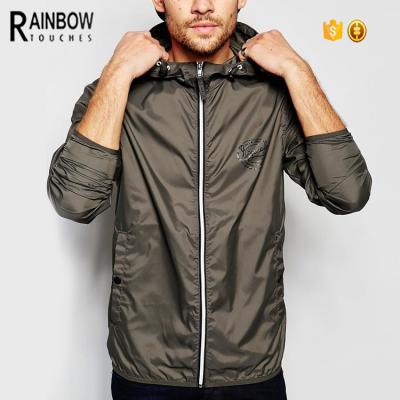 China Breathable Waterproof Jacket Sun Protection Gray Jacket Rain Coat For Men for sale