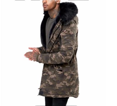 China Hot Sale Winter Breathable Camouflage Jacket Men's Military Coat With Faux Fur Hood for sale