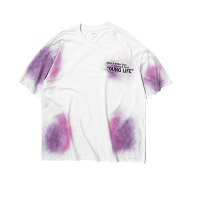 China Tie Dye Crew Neck Hip Hop Anti Pilling Oversized T-Shirt Homme for sale