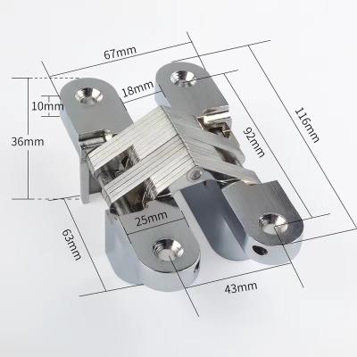 Κίνα Double Hole Mortise Mount Invisible Hinge Stainless Steel By KESHILE προς πώληση