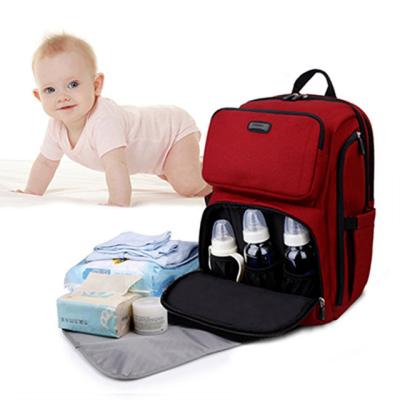 China Hot Selling Multi-Functional Baby Diaper Bag Large Capacity Mummy Backpack Mommy Backpack Baby Diaper Bag for sale