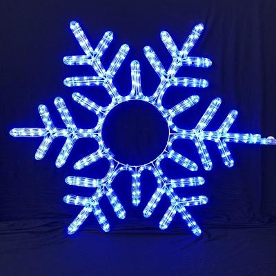 China Christmas snowflake pattern LED rope light motif light IP55 various sizes and colors OEM/ODM acceptable steady/flash LED for sale