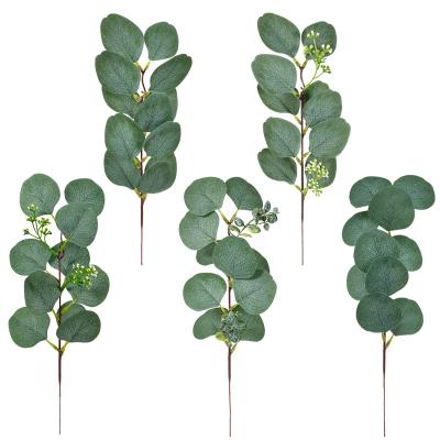 China Artificial Stem Fern Leaves Persian Grass Eucalyptus Plants Home Decor For Centerpiece Wedding Home Table Decor for sale