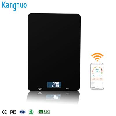 China WITH LID Digital Electronic Scale 5kg Smart Electronic Blue Tooth Balance Wifi Kitchen Scales With App for sale