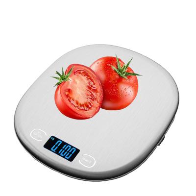 China Nutrition Weighing Machine Digital Gram Scale 10kg Stainless Steel Smart Kitchen Food Scales Stainless + Plastic for sale