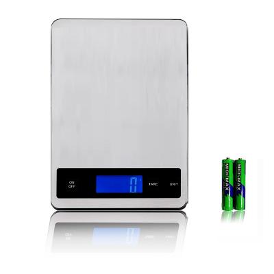 China Weight Measuring Customized Professional Multifunctional Stainless Steel 5000G Digital 5Kg 11Lb Kitchen Food Scale for sale