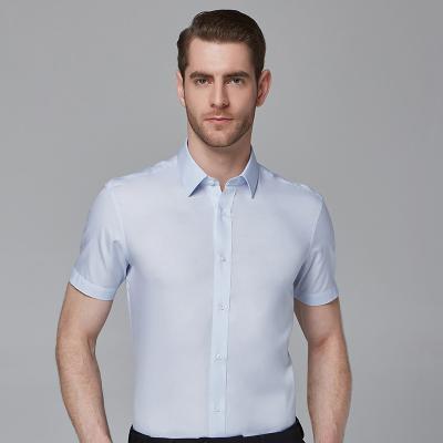 China Anti-pilling Apparel Wholesale Supply Custom Made Mens Shirts Short Sleeve Mens Shirts 100% Cotton for sale