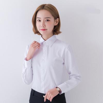 China Factory New Anti-pilling Summer Wholesale Shirts For Women Slim Long Sleeves Business Casual Dress Shirts for sale