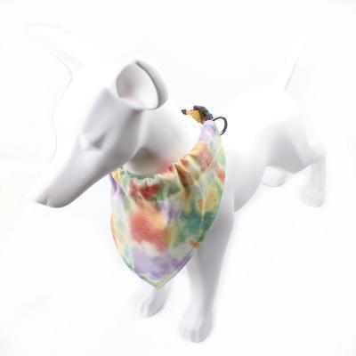 China Viable Wholesale White Empty Polyester Sublimation Pet Bandana Collar Dog Logo Scarf Neck Accessories for sale