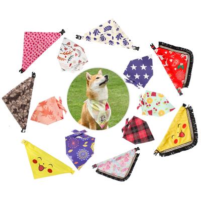 China Fashion Label Viable Cheap Custom Made Cat Kerchief Set Pet Bandana Collar For Dogs for sale