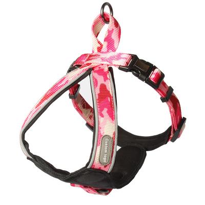 China New Design Durable Reflective Camouflage DETACHED Head-in Dog Harness Dog Strap Harness for sale