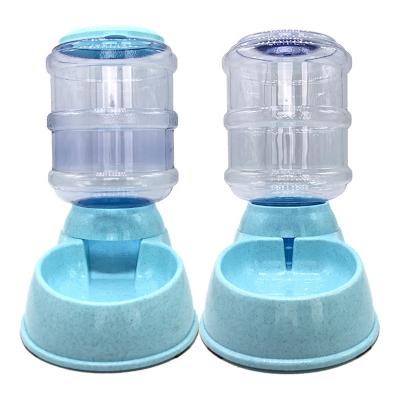 China 3.8L Automatic Pet Water And Food Dispenser Gravity Pet Stored Self-Dispensing Feeder for sale