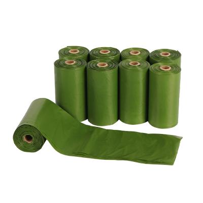 China Stored Biodegradable Pet Dog Stool Customization Bag Green Degradable Spot Goods Biodegradable Waste Bag for sale