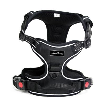 China Hot Sale Padded Front Range Reflective No Pull Dog Harness Pet Harness High Quality Dog Harness With Front Clip for sale