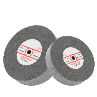 China High performance durable 150mm or customized size non woven polishing wheel for metal resin marble polishing for sale