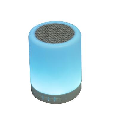 China Hands-free Colorful Light Touch Control TF Touch Control LED Call LED Lamp Light Hands-Free Colorful LED Bluetooth Speaker for sale