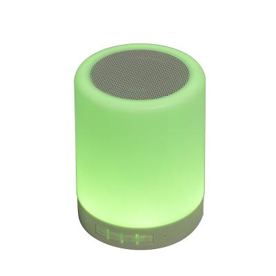 China Portable Wireless Colorful Light Touch BT Speaker RGB LED Night Light Party Wireless Colorful Speaker for sale