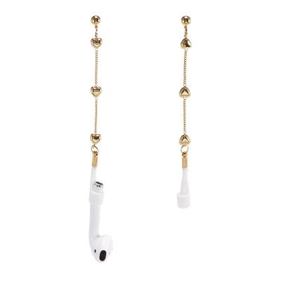 China Casual Wholesale Anti Lost Drop Earrings For Wireless Earphone Ear Cuff Clip Earrings Jewelry Accessories For Airpod for sale