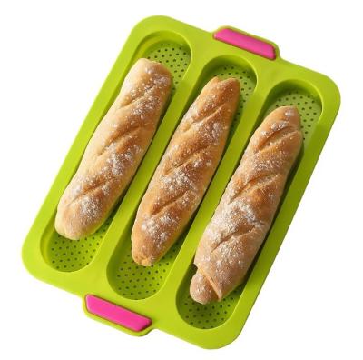 China Viable French Baguette Bread Mold Mold - Tray Non Stick Silicone Nonstick Mold, Baking Dishes and Pans Bread Maker All-Season for sale