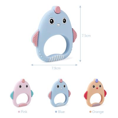 China China Manufacturer Hot-Selling BPA Free Food Grade Silicone Baby Teether Eco-friendly Soft Chew For Baby for sale