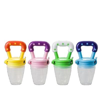 China Factory Direct Sale BPA Free Toddler Kids Baby Feeding Teether Feeding Teether Toy Silicone Pouches Pacifier Free Infant Fruit Feeder for sale