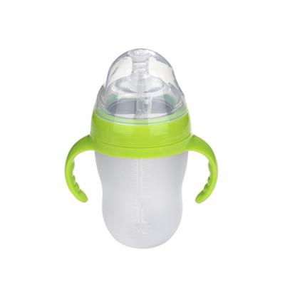 China BPA Free Manufacturers 100% Food Grade Non-Toxic Silicone Milk Feeding Bottles for sale