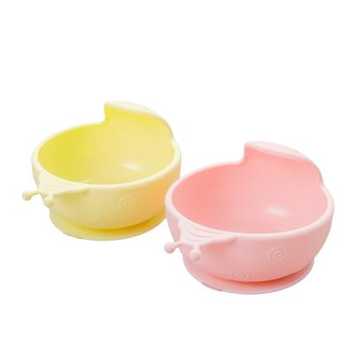 China Modern Wholesale BPA Free Silicon Baby Rolls Snack Cup Silicone Baby Tableware Silicone Baby Dish Feeding Set Bowl for sale