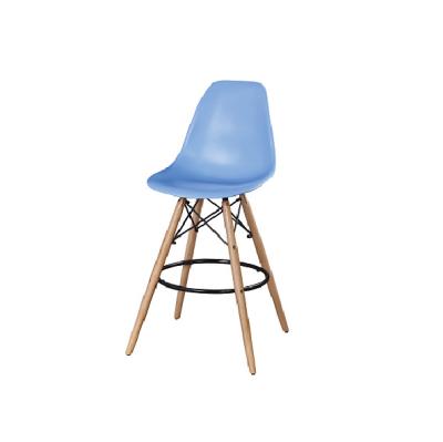 China Creative High Bar Chair Plastic Metal Stool Bar Chair Negotiation Table Set Cashier Chair for sale