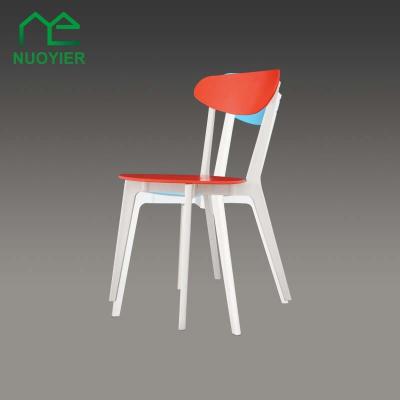 China Dining Chair Bazhou Furniture Factory Plastic Dining Restaurant Chairs With Backrest for sale