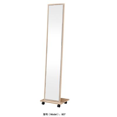 China Removable wooden dressing mirror with wheels for sale