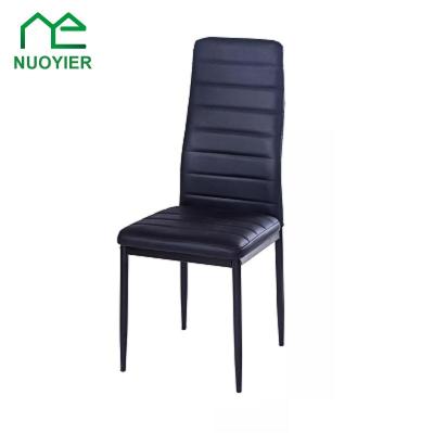 China 2019 Best Seller Metal Legs Ware Modern Leather Dining Chairs for sale