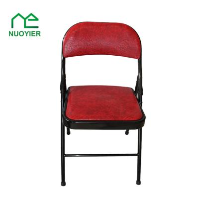 China Classic Designs Old Fashion Vintage Iron Chair With Leather Seat for sale