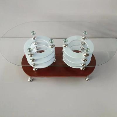 China New Design Nuoyier Coffee Table High Tempered Glass Coffee Table Coffee Table Colorful Side Table for sale