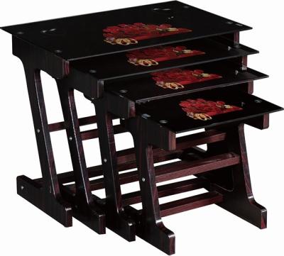 China Practical black coffee table sets for living room furniture design on promotion for sale