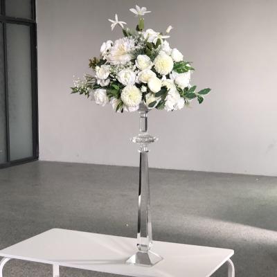 China ZT-229 Gorgeous crystal stand with flower bowl for flower centerpiece for weddings for sale