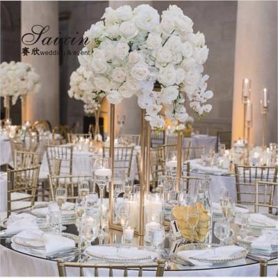 China Metal wedding decoration metal flower arrangement stand and table centerpiece for sale