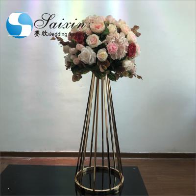 China ZT-417G European style wedding decorative artificial flower rose ball for table centerpiece decoration for sale