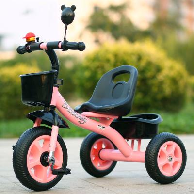 China Ride On Toy Wholesale Kids Safety Foam Steel Wheel 3 Wheel Child Tricycle for sale