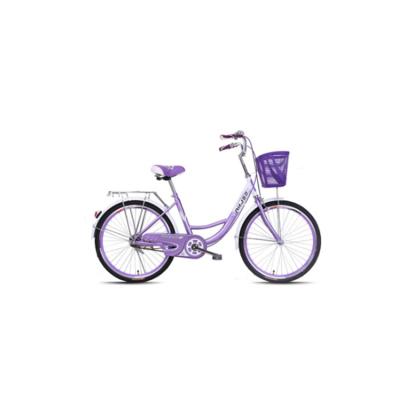 China Top Selling High Carbon Steel Fashion 20/22/24/26 Inch - Tall - Carbon Steel Woman Ladies Bike With Basket for sale